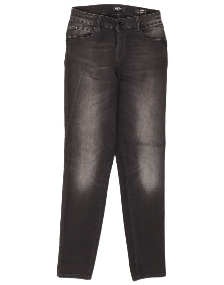Guess Womens Curvy X Mid Rise Skinny Jeans W25 L30 Cinza