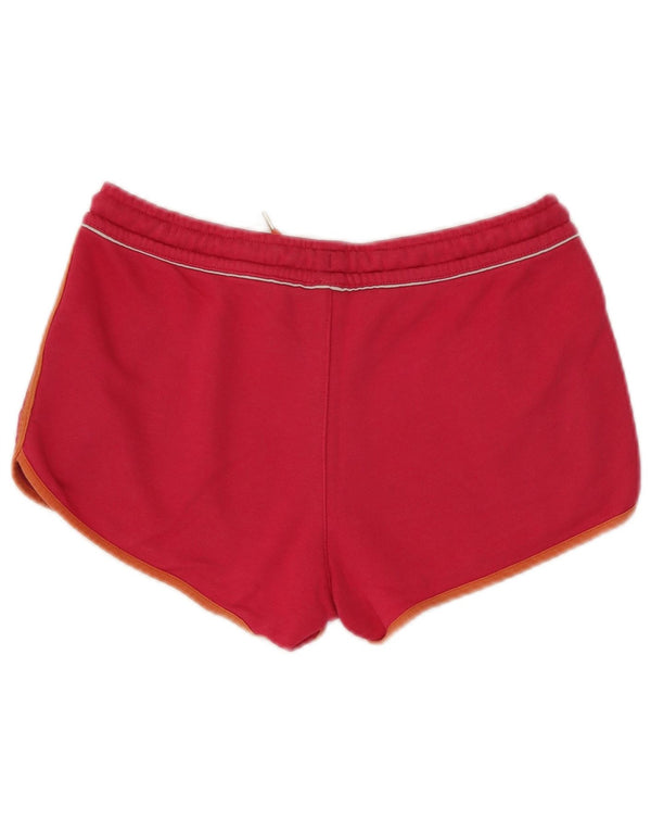 Shorts esportivos femininos Puma UK 14 grande algodão rosa