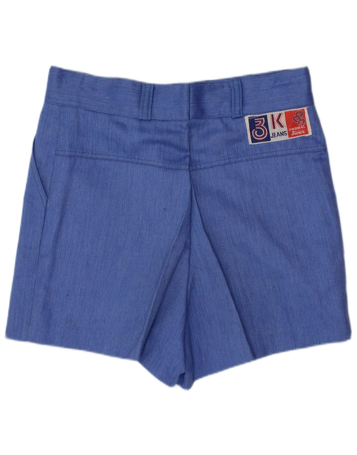 Shorts feminino casual SIVAR IT 40 pequeno W26 algodão azul