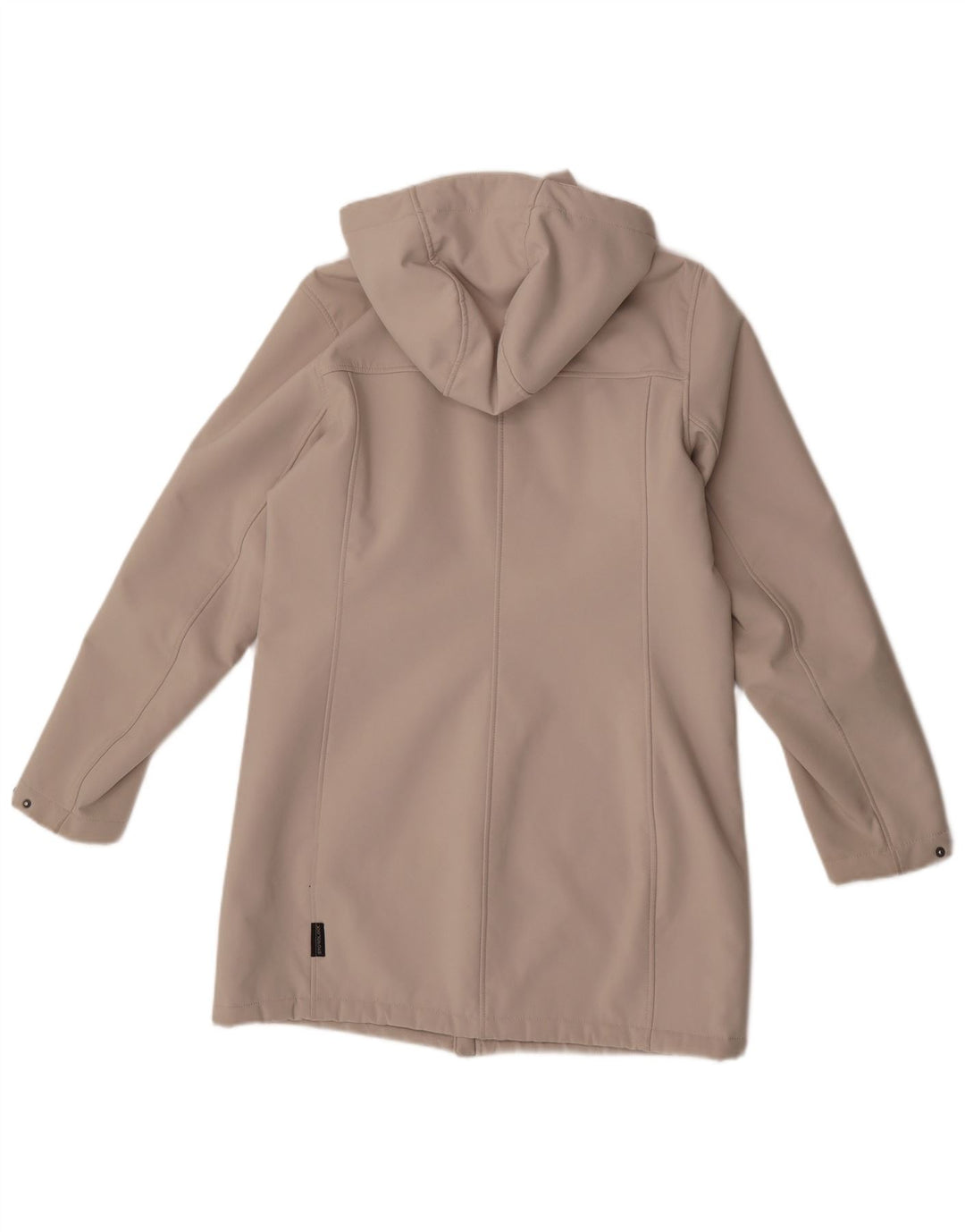 Casaco corta-vento feminino com capuz Jack Wolfskin Reino Unido 10/12 bege médio