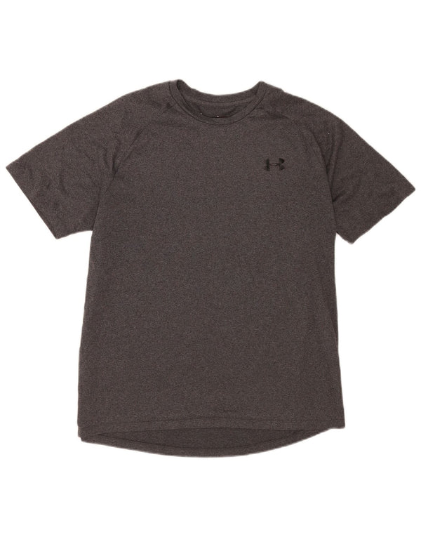 Camiseta masculina Under Armour Heat Gear cinza médio