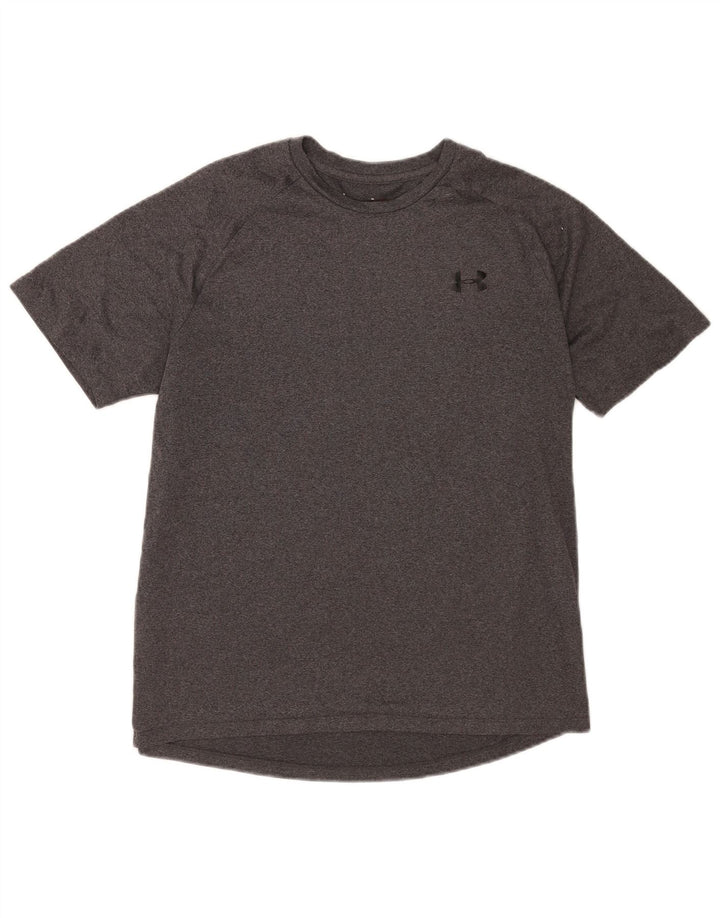 Camiseta masculina Under Armour Heat Gear cinza médio