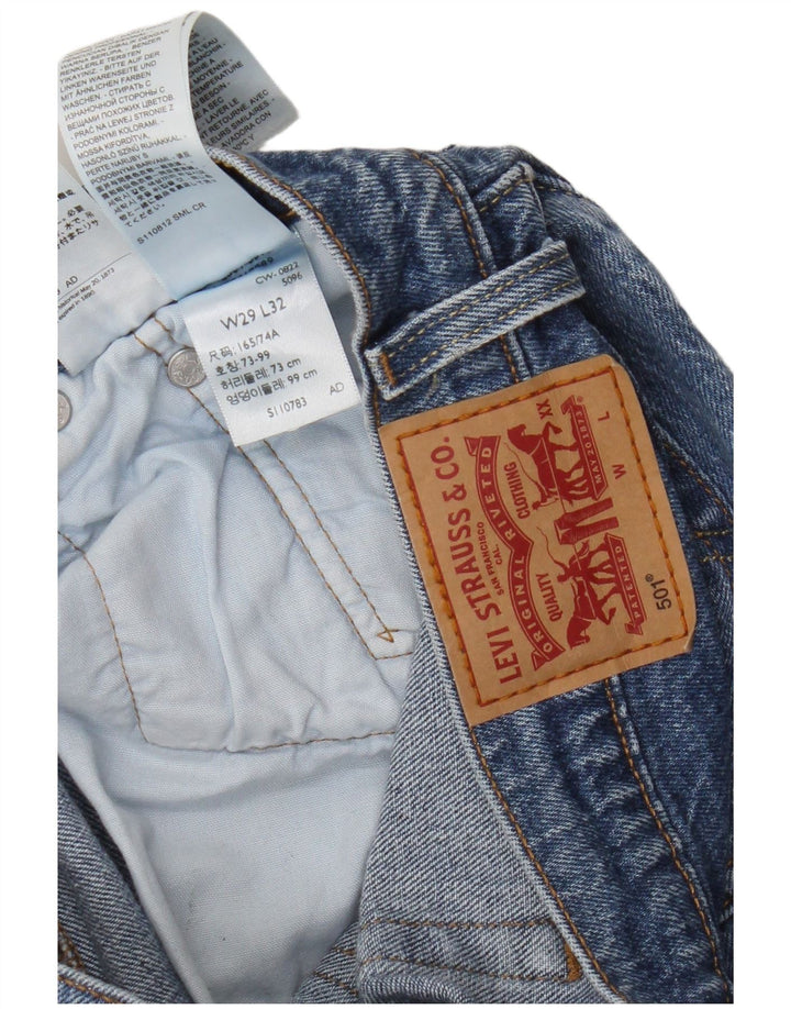 Calça jeans masculina Levi's 501 Straight W29 L32 azul algodão