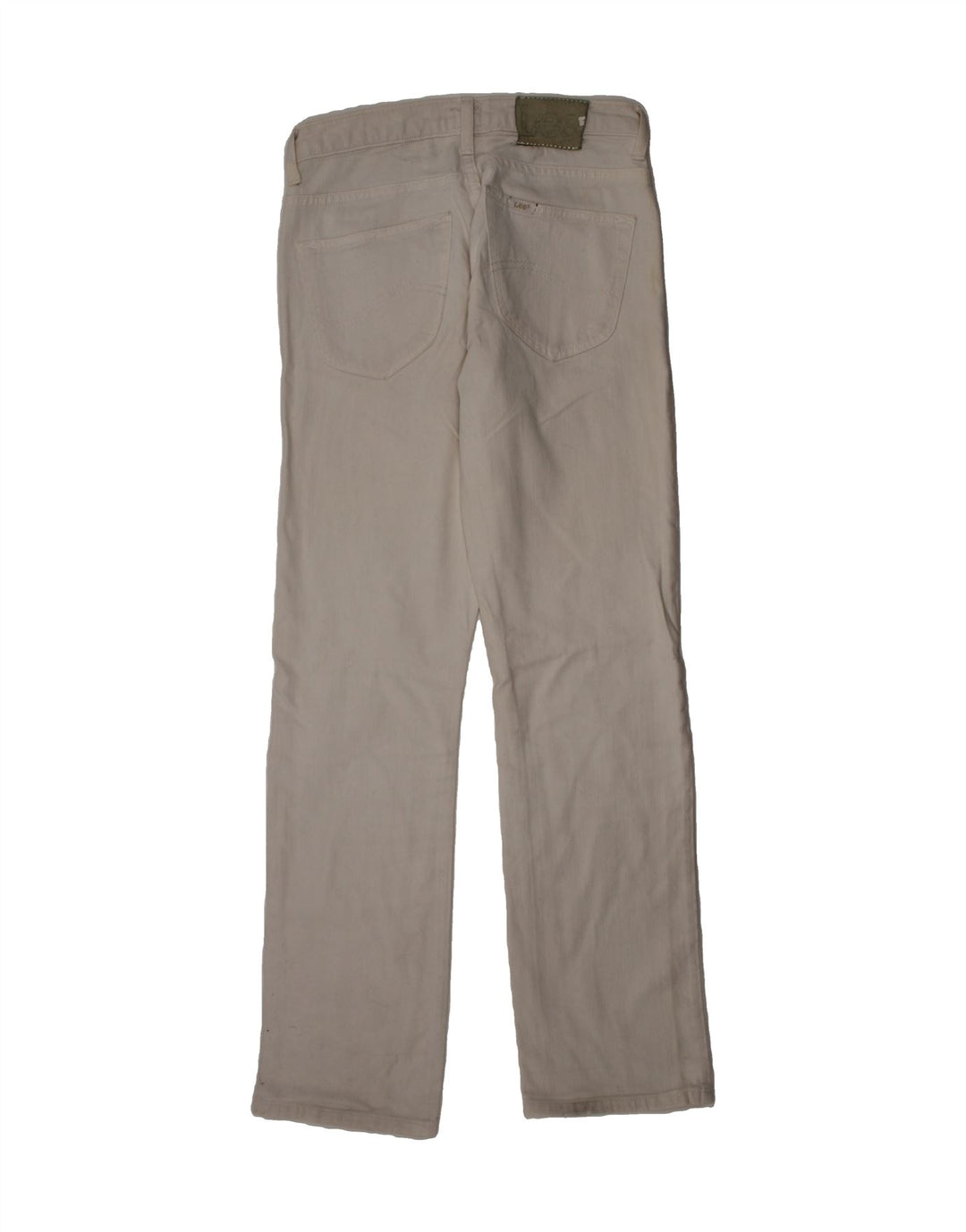 LEE Boys Straight Jeans 12-13 Years W26 L30 Off White Cotton Vintage Lee and Second-Hand Lee from Messina Hembry 