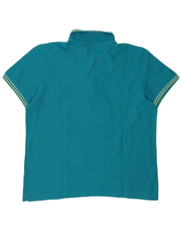Camisa polo masculina Lotto grande listrada azul