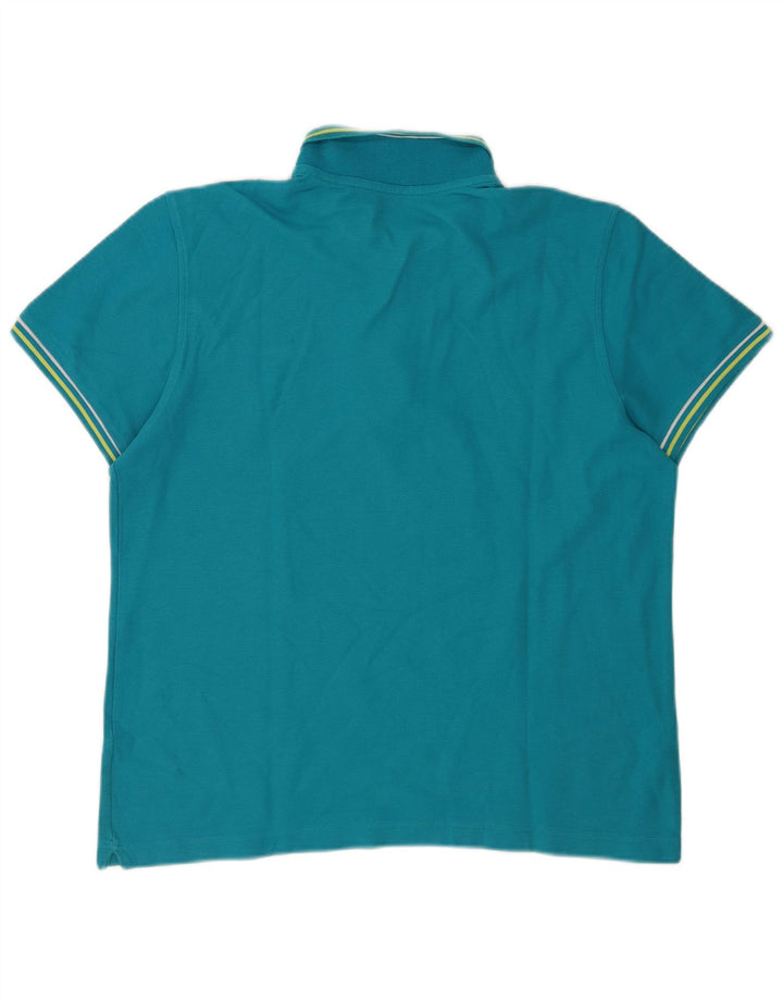 Camisa polo masculina Lotto grande listrada azul
