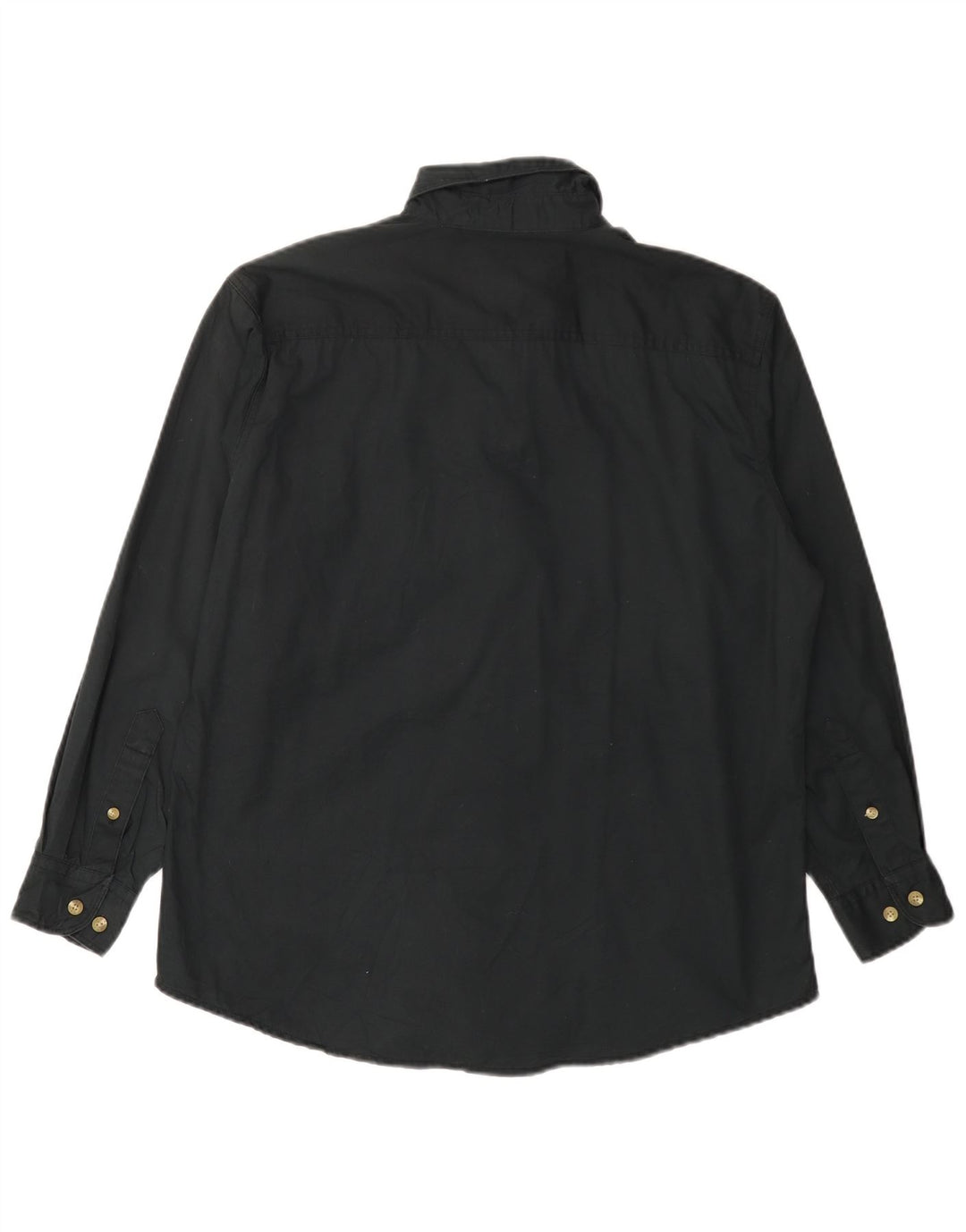 Camisa oversized feminina LEE Reino Unido 14 algodão preto médio