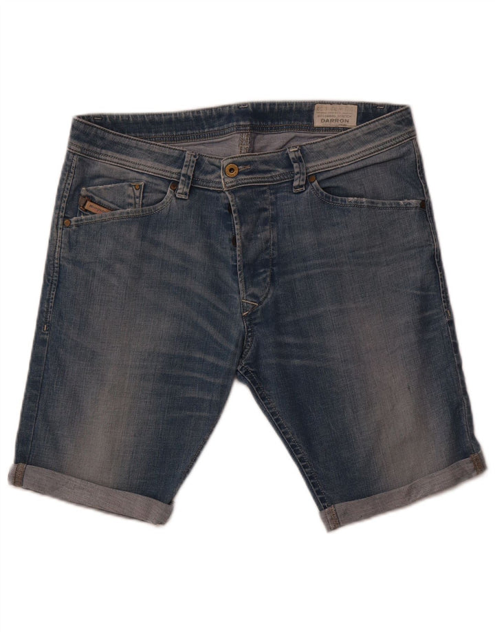 Shorts jeans masculino Diesel Darron Tapered W32 algodão azul médio