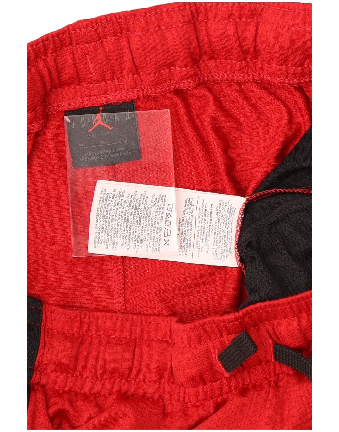 Jordan Mens Dri Fit Sport Shorts XL Vermelho Colorblock Poliéster