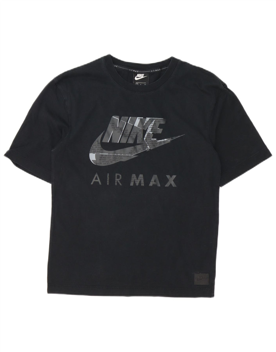 Camiseta Nike masculina gráfica top pequeno algodão preto
