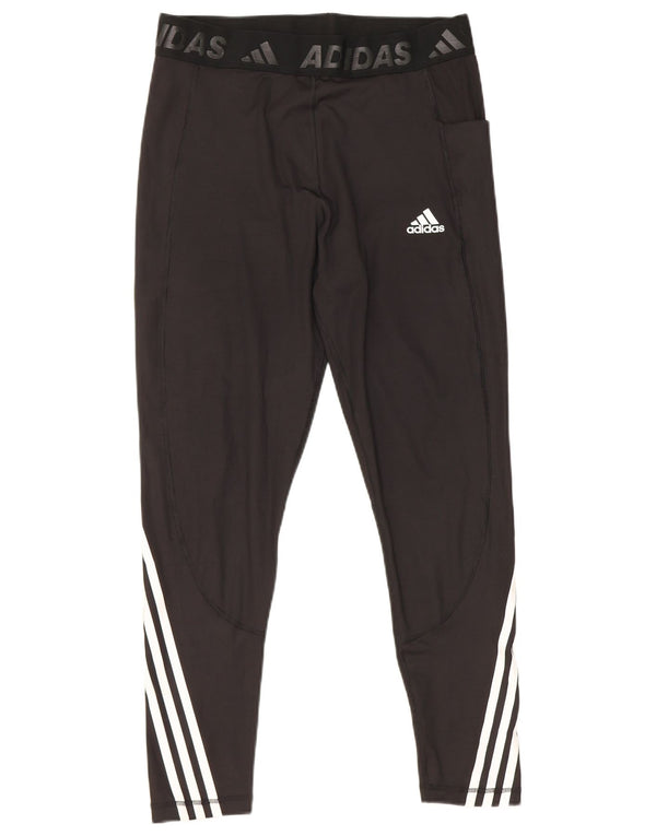 Leggings Adidas Tech Fit Graphic UK 16/18 Grande Listrado Preto
