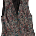 Colete feminino cristão IT 46 grande multicolorido manchado