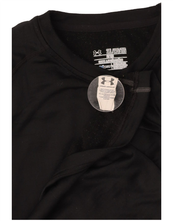 Under ARMOUR Mens Cold Gear Top Manga Longa 2XL Poliéster Preto