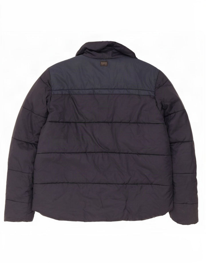 Jaqueta acolchoada masculina G-Star UK 44 2XL poliéster azul marinho