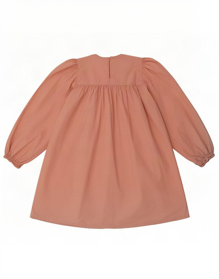 Blusa feminina Zara manga comprida oversized top UK 12 rosa médio