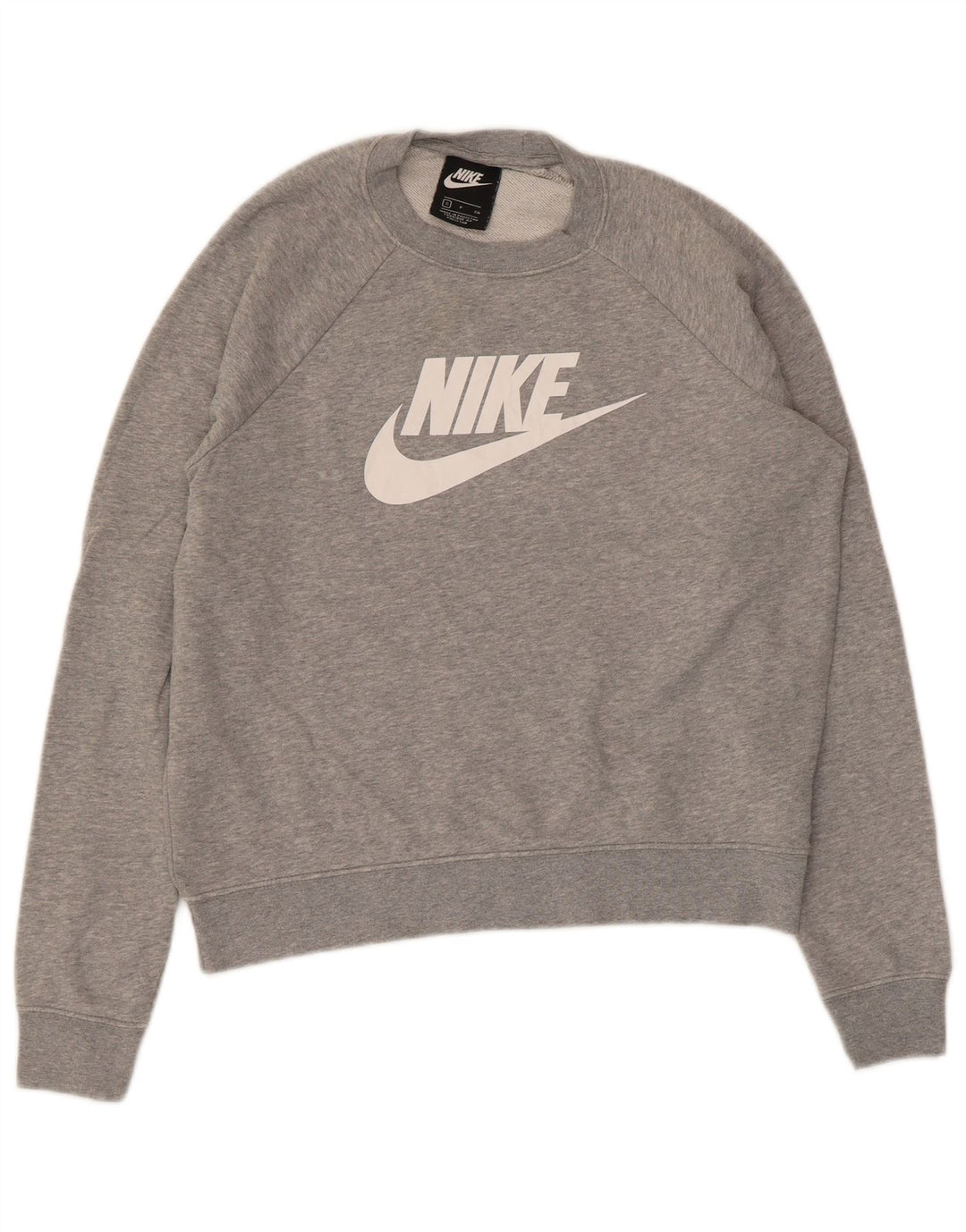Moletom gráfico masculino Nike Jumper pequeno algodão manchado cinza