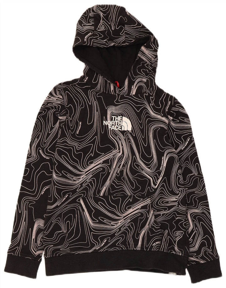 Suéter com capuz The North Face Boys Abstract Pattern 11-12 anos grande preto