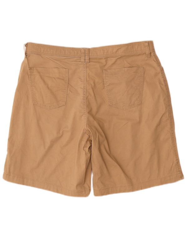 Lee Shorts feminino casual US 12 grande W34 algodão bege