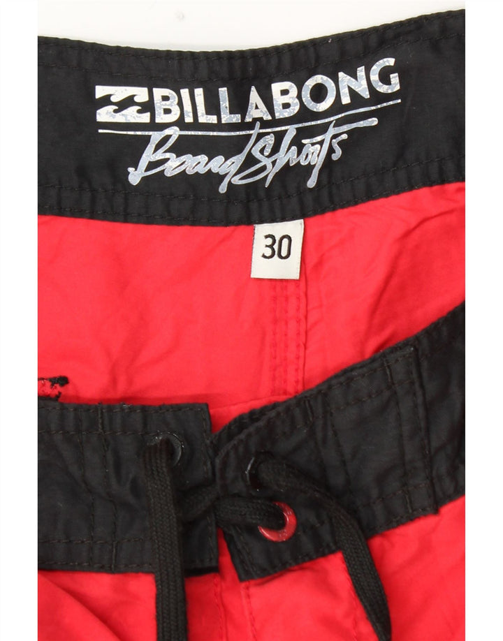 Calção de banho masculino BILLABONG médio vermelho colorblock poliéster praia