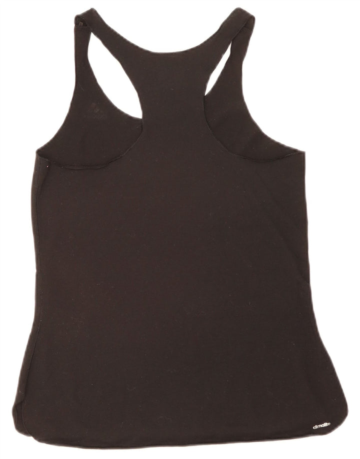 Adidas Womens Graphic Vest Top UK 8/10 Pequeno Poliéster Preto