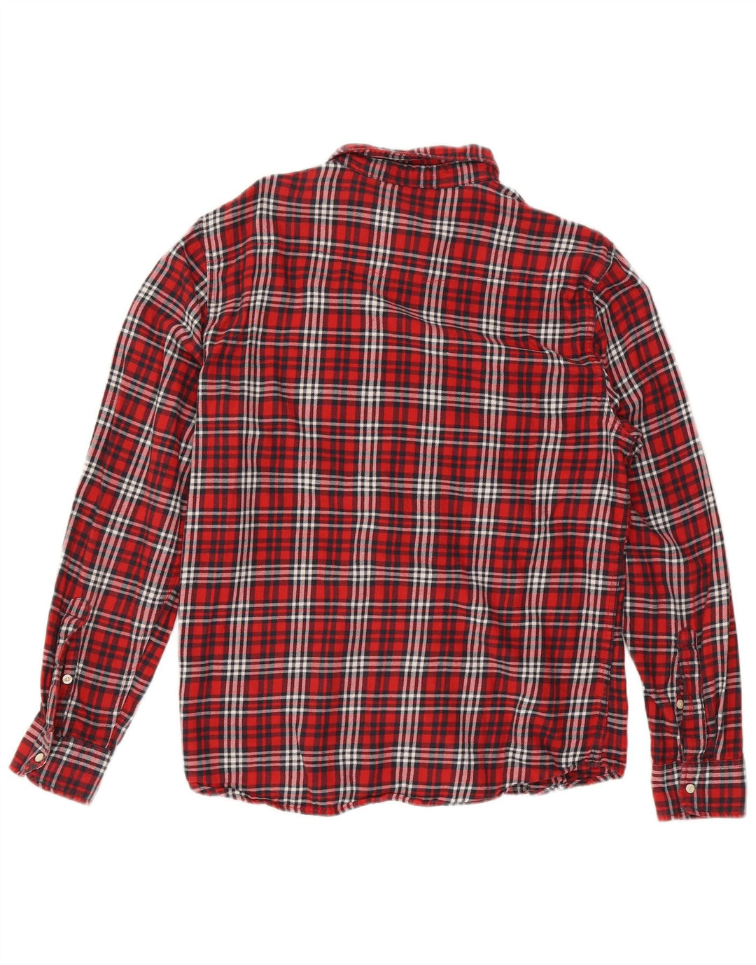 Camisa masculina de flanela Lee XL algodão xadrez vermelho