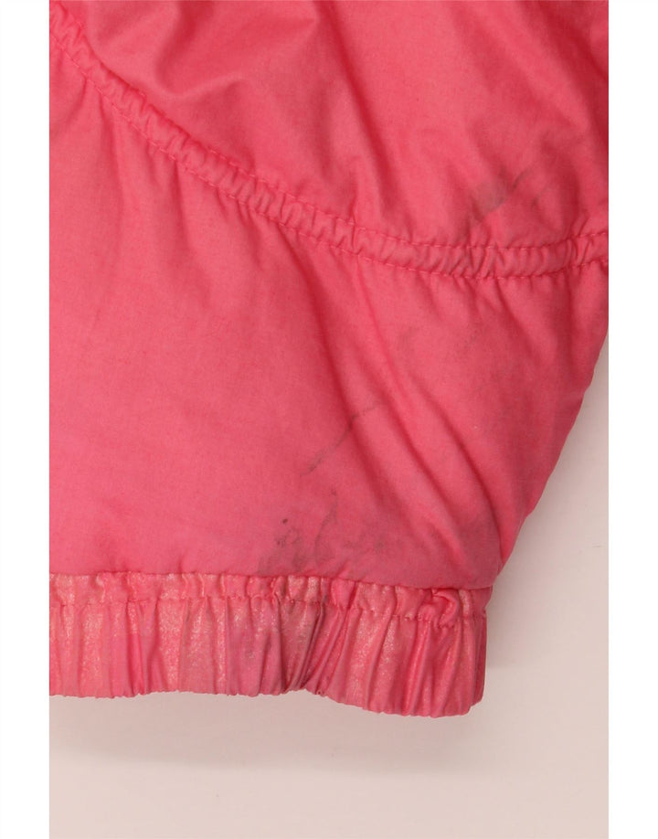 Casaco acolchoado oversized feminino vintage Reino Unido 8 algodão rosa pequeno