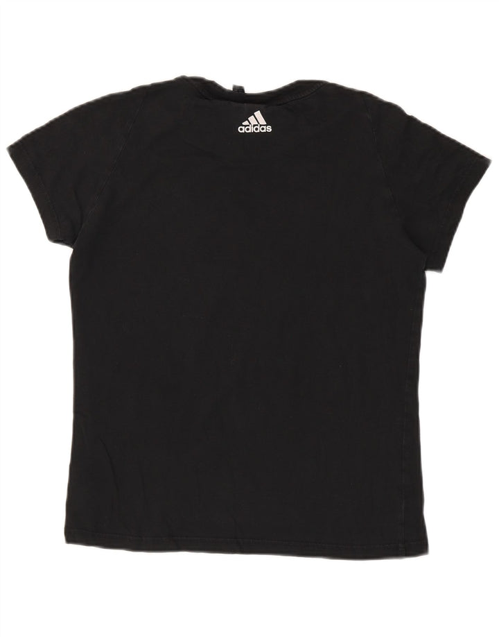 Camiseta Adidas Feminina Graphic Top UK 12 Médio Algodão Preto