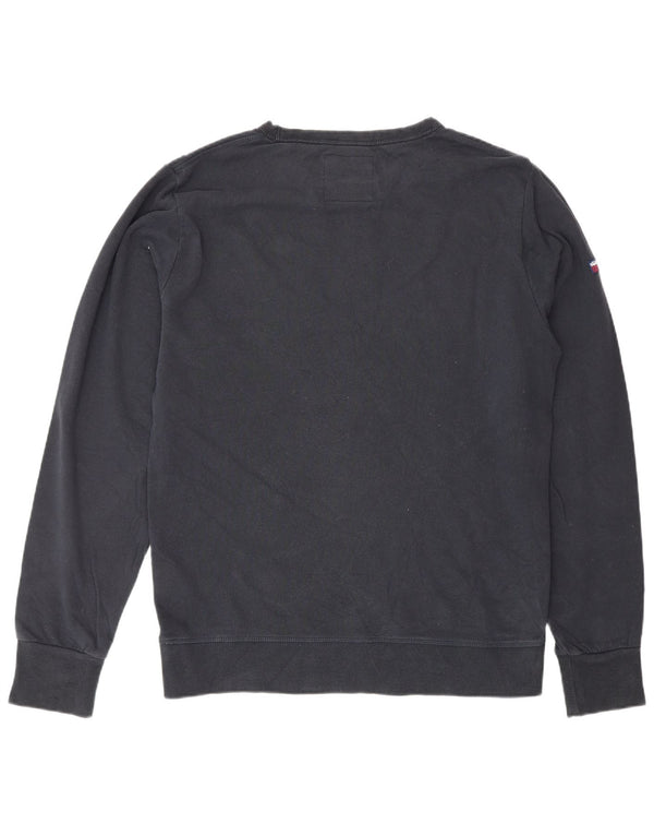 Superdry moletom gráfico masculino jumper XL azul marinho algodão