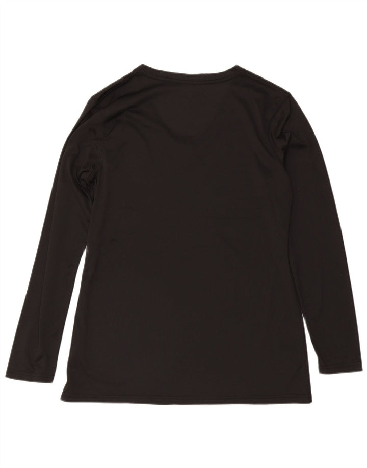 Top feminino Carhartt de manga comprida UK 16 grande poliéster preto
