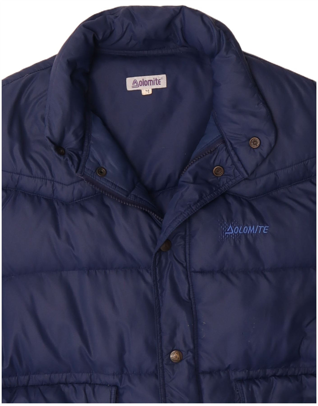 Colete acolchoado masculino Dolomite UK 38 poliéster azul marinho médio