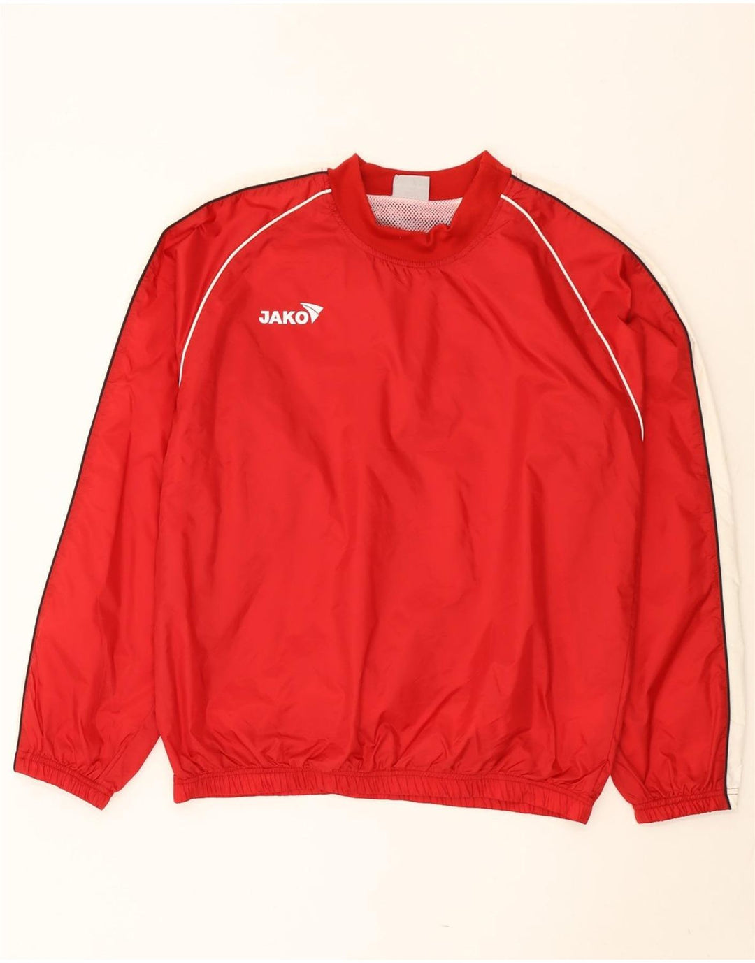 Jako Mens Pulôver Treino Top Jaqueta Grande Colorblock Vermelho Nylon