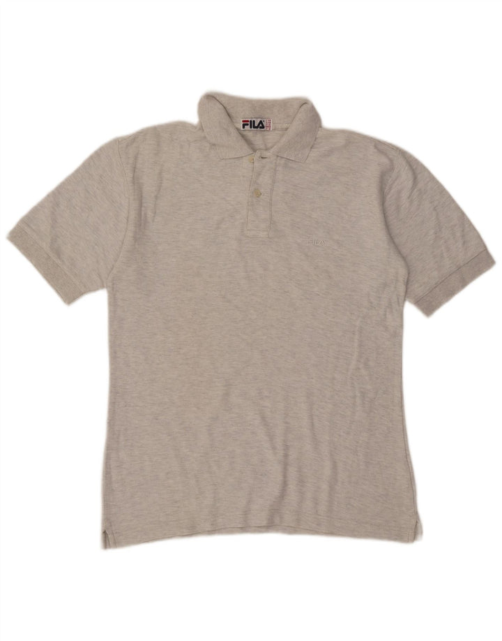 Camisa polo masculina Fila IT 44 XS cinza algodão