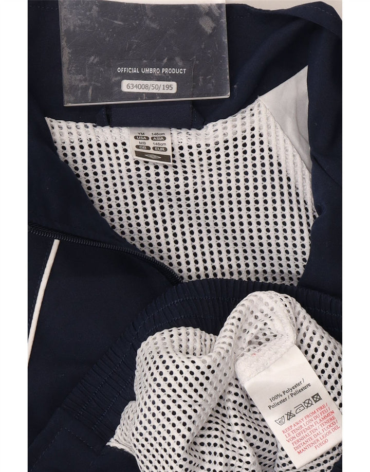 UMBRO Boys Graphic Tracksuit Top Jacket 10-11 Anos Médio Azul Marinho