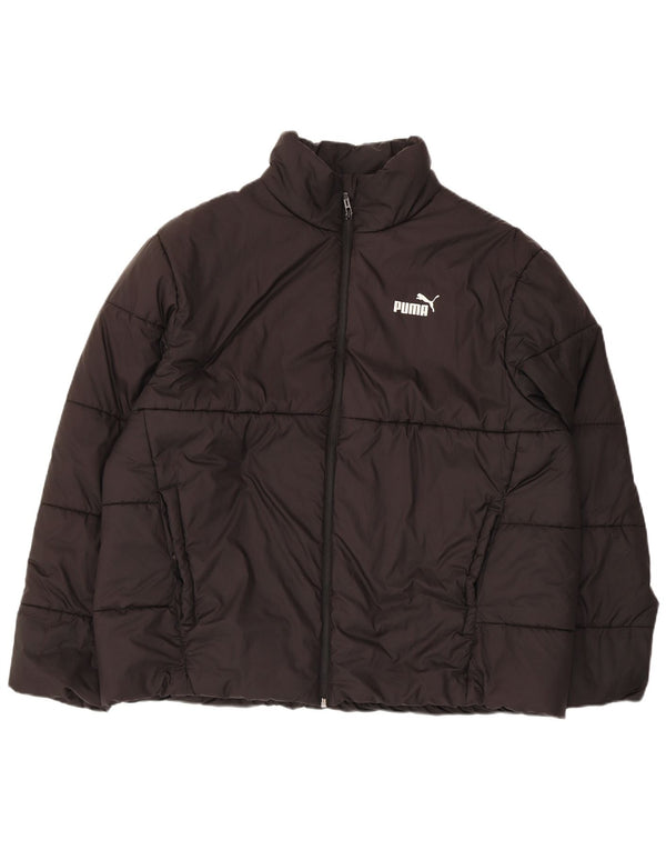 Jaqueta acolchoada masculina Puma UK 42 XL poliéster preto
