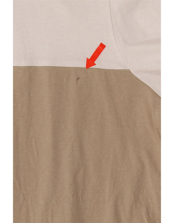 Camiseta masculina Champion grande bloco colorido branco