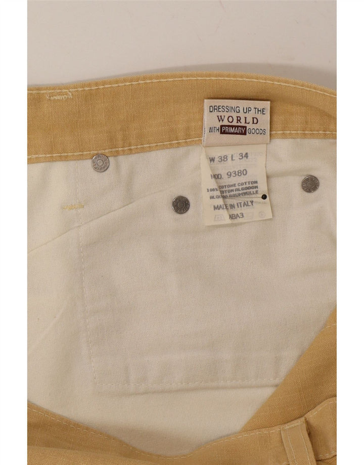 RIFLE Womens Straight Casual Trousers W38 L34 Beige Cotton Vintage Rifle and Second-Hand Rifle from Messina Hembry 