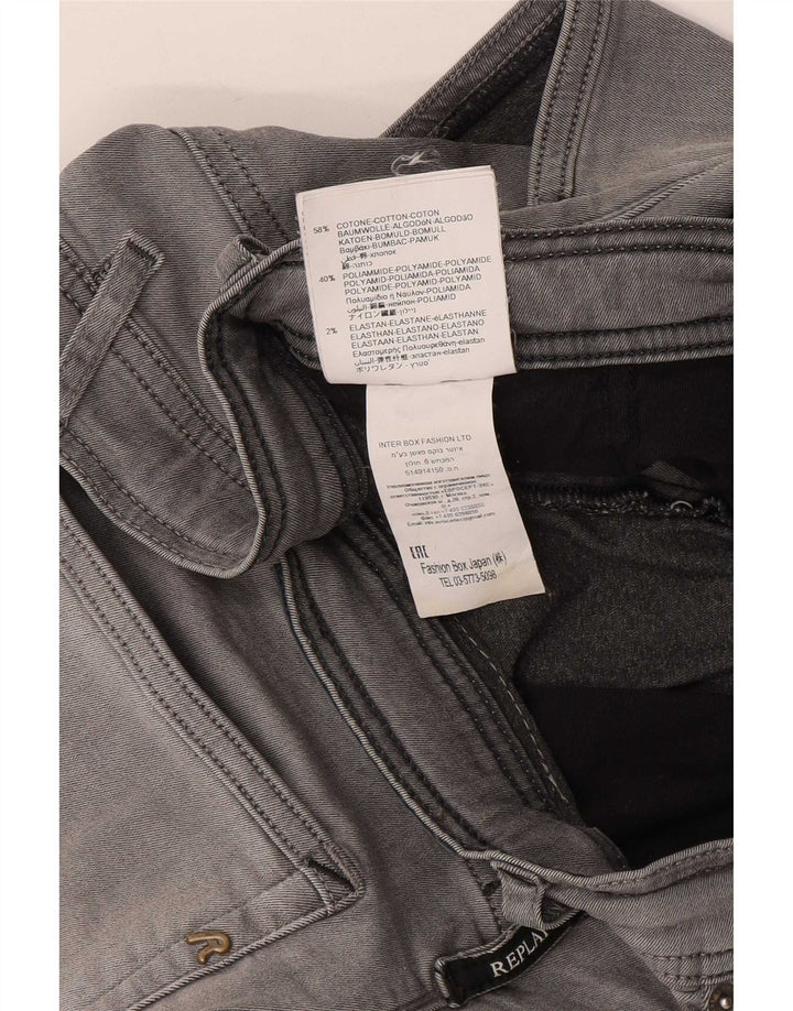 Replay Mens Slim Jeans W31 L28 Cinza Algodão