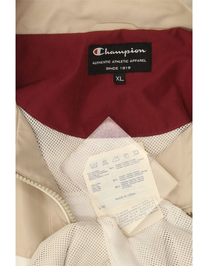Jaqueta Bomber Masculina Champion UK 42 XL Beige Colourblock Poliéster