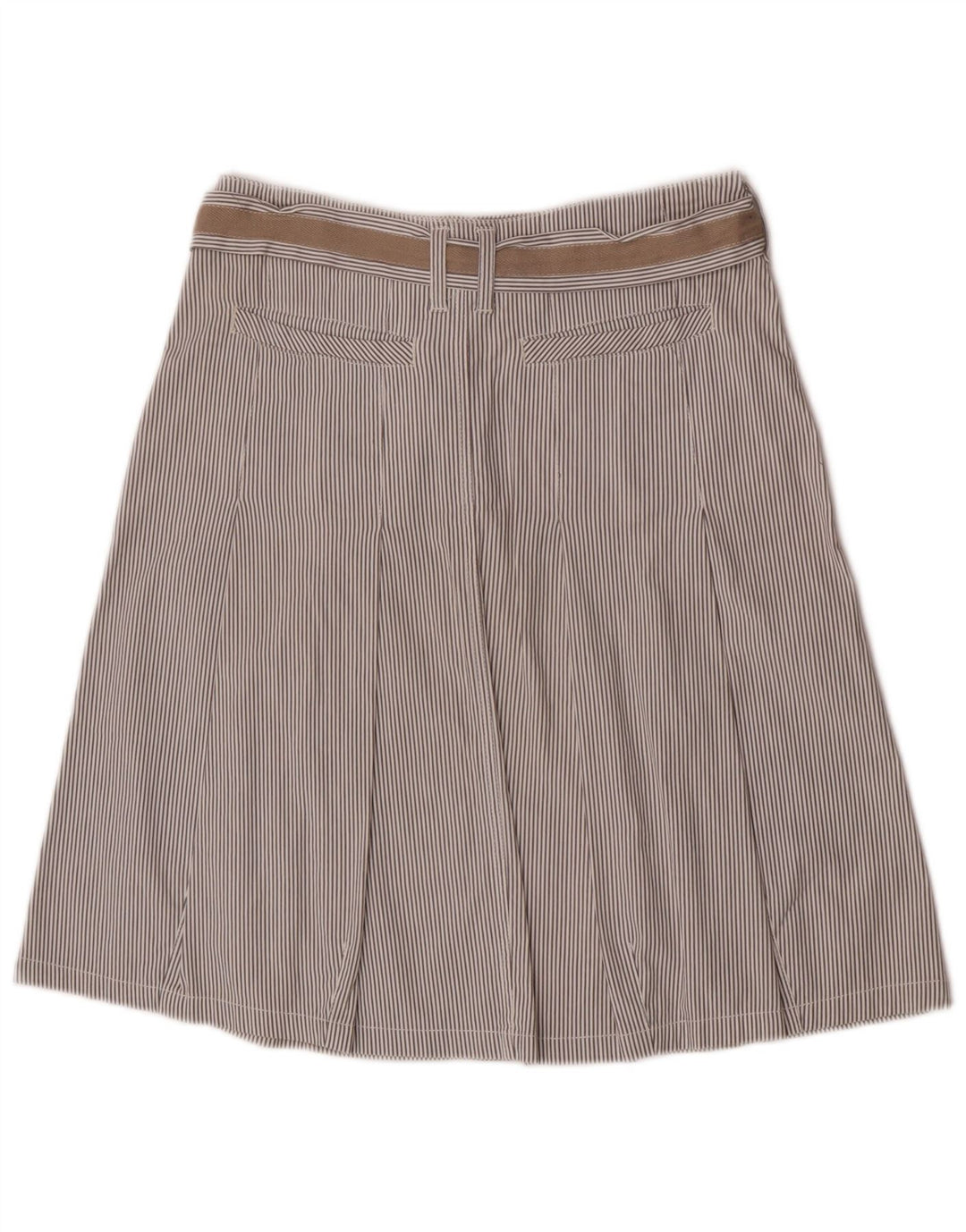 Saia evasê feminina Marlboro Classics EU 40 Médio W30 risca de giz cinza