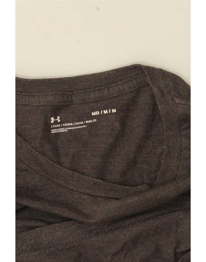 Camiseta gráfica masculina Under Armour cinza médio