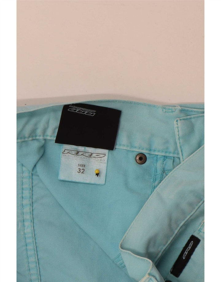 Shorts casuais masculinos RRD W32 algodão azul médio