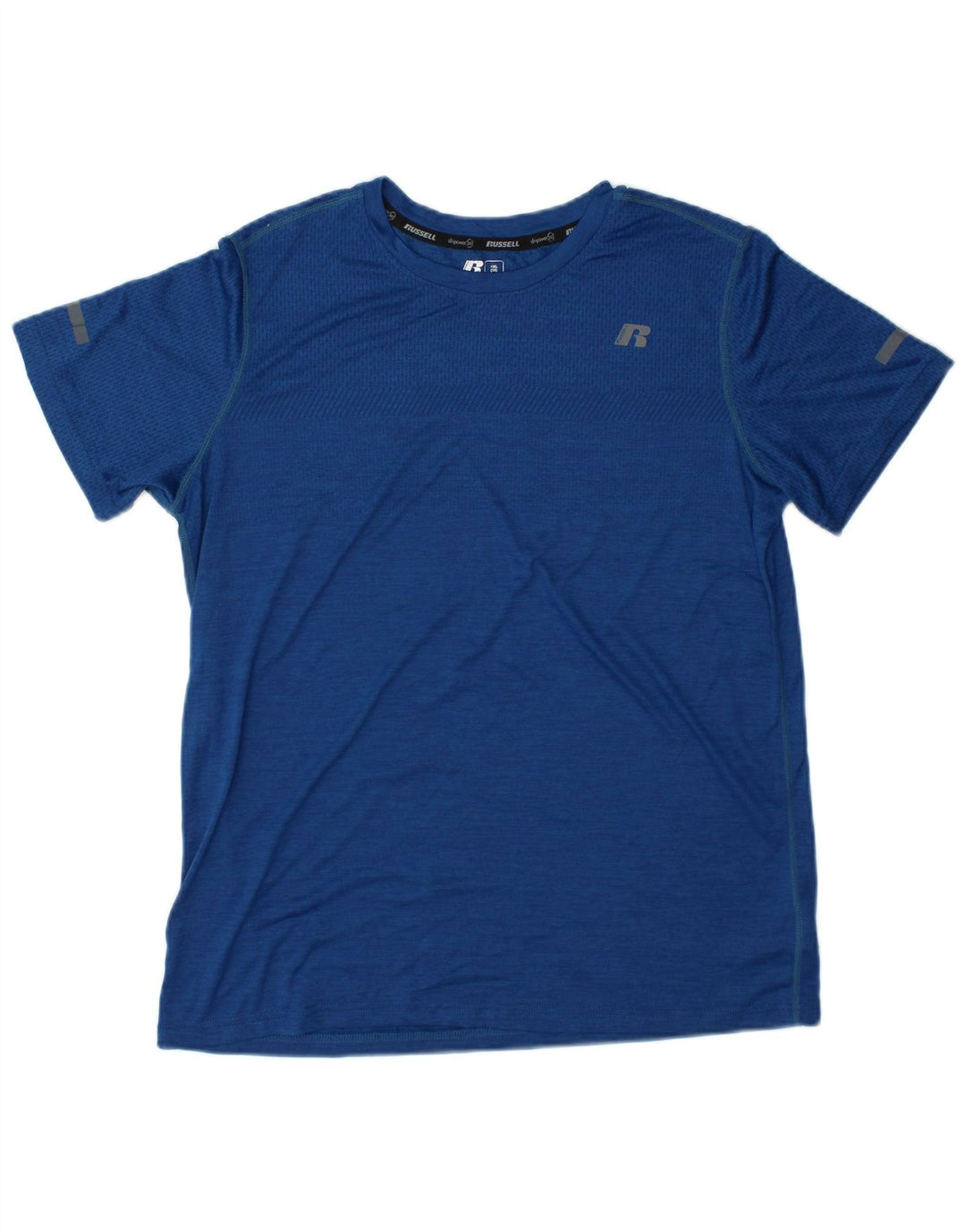 RUSSELL ATLÉTICO Meninos Camiseta Dri-Power Top 15-16 Anos 2XL Azul Nylon