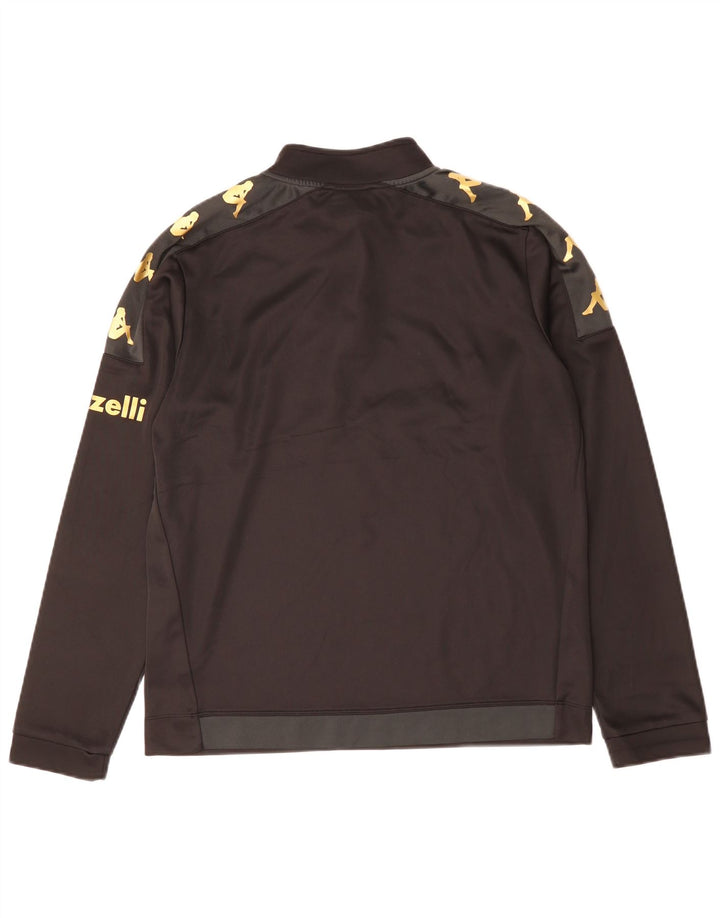 Kappa masculino Spezia Calcio pulôver gráfico moletom top grande preto