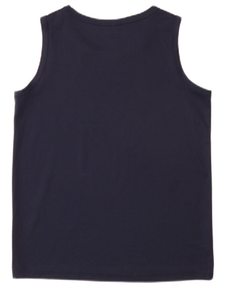 CHAMPION Boys Graphic Vest Top 11-12 Anos Grande Azul Marinho