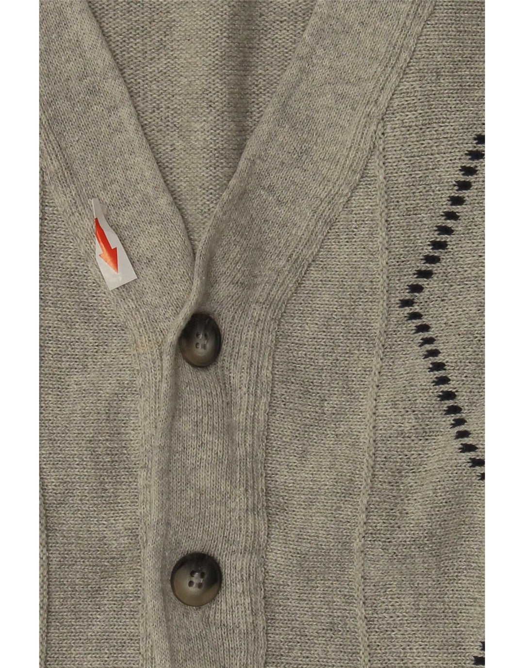 Suéter cardigã masculino Roger Kent IT 52 grande cinza argyle/diamante