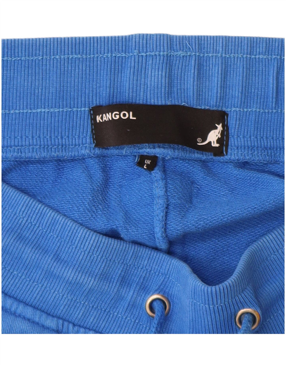 Kangol Mens Graphic Sport Shorts Grande Algodão Azul