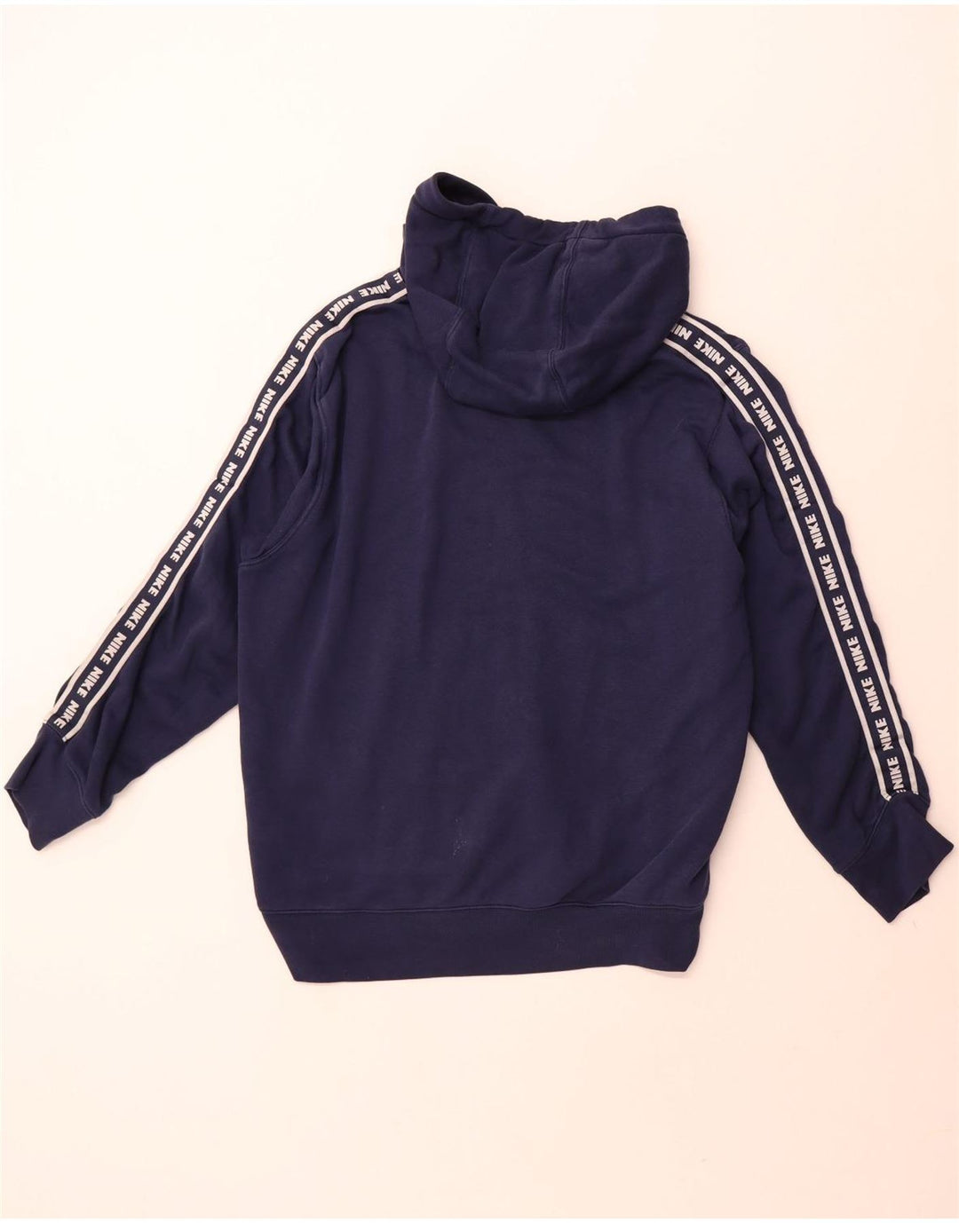 Suéter Nike masculino com capuz gráfico grande algodão azul marinho