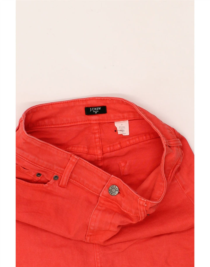 J. CREW Womens Denim Shorts US 2 XS W25 Orange Cotton Vintage J. Crew and Second-Hand J. Crew from Messina Hembry 