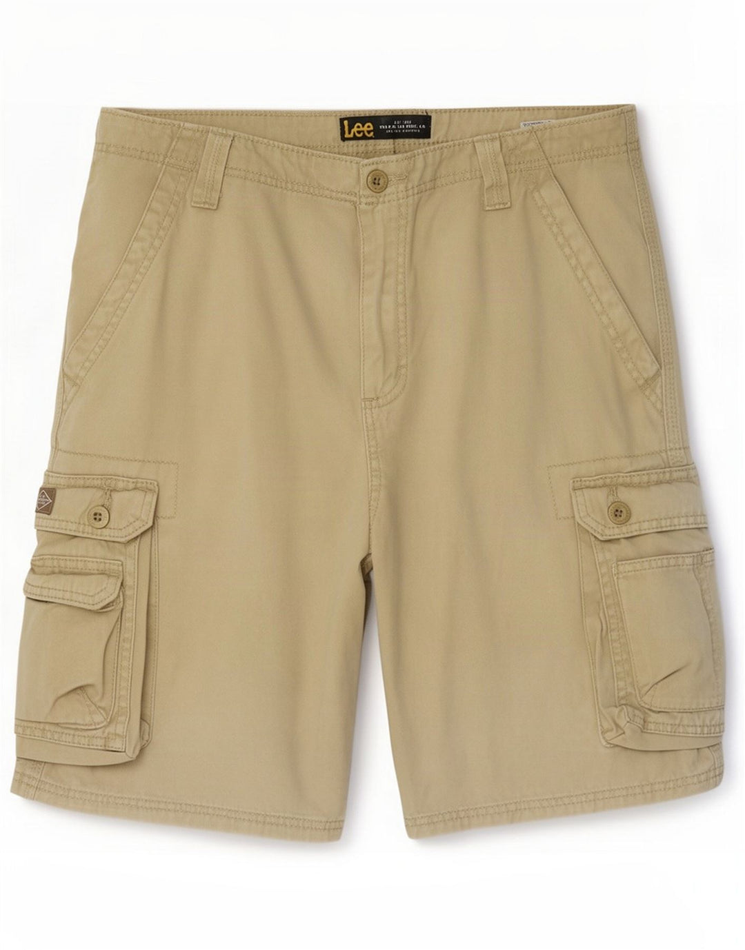 Lee Mens Cargo Shorts Médio W33 Algodão Bege