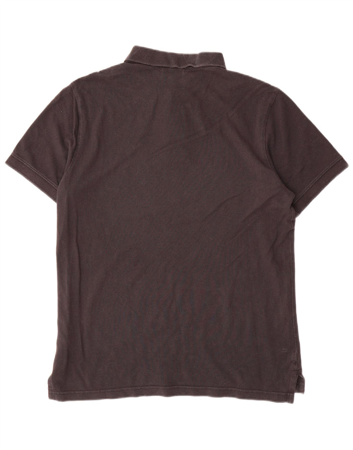Camisa polo masculina Nike média preta algodão